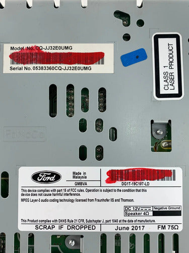 Estéreo Ford Taurus Police Interceptor 2016-2019 (bloqueado)