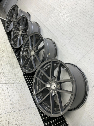Rines Gianelle Monaco 20  Gunmetal, 5x114.3, 8 Y 10 Pulgadas Gris Oscuro