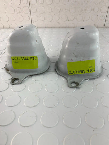 Par Molduras De Impacto Trasero Nissan Tiida Blanco