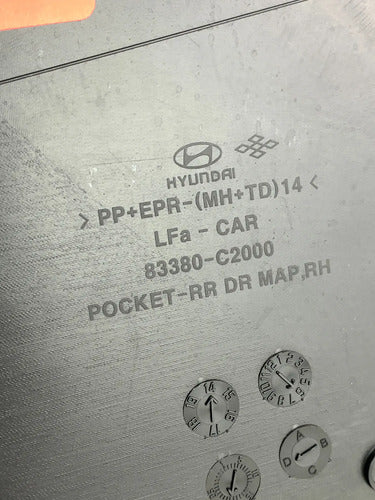 Panel Puerta Trasera Derecha Hyundai Sonata Lf 2015-2017 Negro