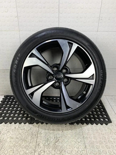 Rin Aluminio R17 Con Llanta Pub4 Para Jac Sei4 Pro 2022-2024 Negro
