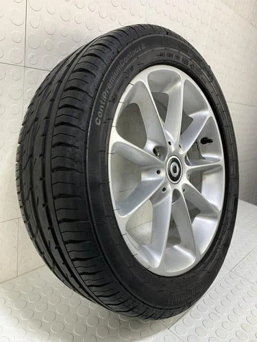 Rin Aluminio R15 Con Llanta Pub4 Para Smart Fortwo 2014 C451 Negro