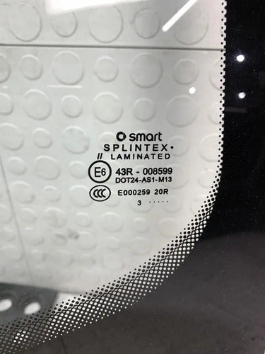 Cristal Parabrisas Para Smart Fortwo 2014 C451 1.0t Negro