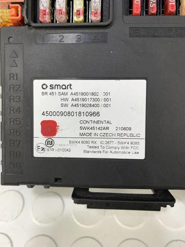 Modulo Sam Bcm Para Smart Fortwo 2014 C451 1.0t
