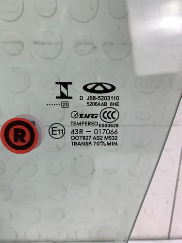 Cristal Delantero Izquierdo Para Chirey Tiggo 4 Pro 1.5t 202