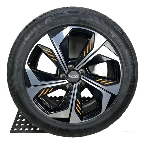 Rin Aluminio R18 Con Llanta P1 Chirey Tiggo 4 Pro 1.5t 2023 Negro