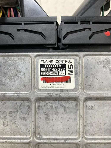 Computadora Motor Ecu Toyota Yaris Sedan 2007-2016