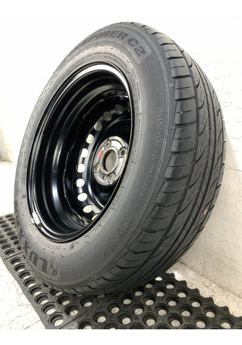 Rin Acero R15 Con Llanta Pub2 Kia Rio 2018-2023 Sd Negro