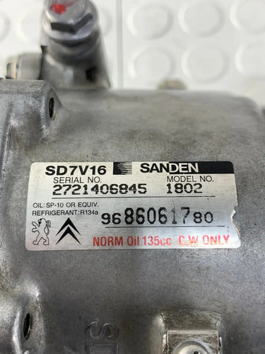 Compresor Ac (detalle Arnés) Peugeot Partner Hdi 2007-2011