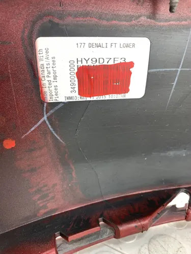 Moldura Inferior Facia Gmc Terrain 2010-2015 Denali (detalle Negro