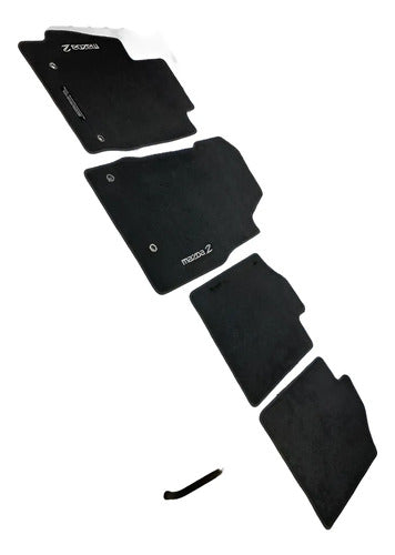 Tapetes Originales Kit Para Mazda 2 2012-2014 Negro