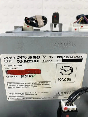 Estéreo Original (bloqueado) Para Mazda 2 2012-2014