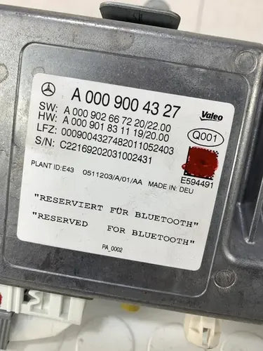Modulo Sensores Reversa Mercedes Benz Glc 2021 X253 Negro