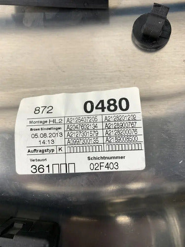 Elevador Trasero Izquierdo Mercedes Benz E200 W212 2013-2016
