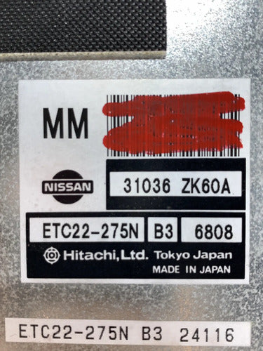 Módulo Computadora Tcm Nissan Maxima A34 2006-2008 V6