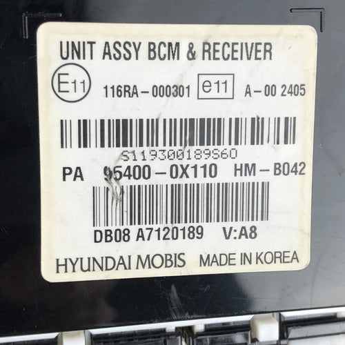 Módulo Bcm Hyundai I10 2012-2014