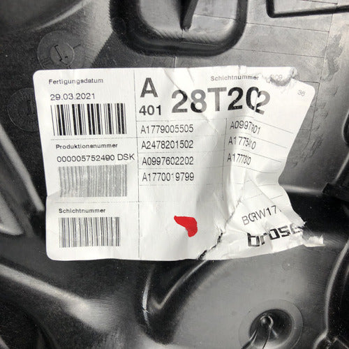 Elevador Motor Trasero Derecho Mercedes Benz Clase A W177