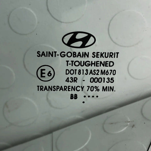 Cristal Delantero Izquierdo Hyundai I10 2012-2014