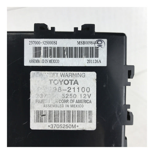 Modulo Control De Alarma Toyota Prius C 2018-2021