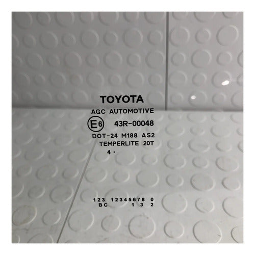 Cristaltrasero Izquierdo Toyota Yaris Hatchback 2012-2016